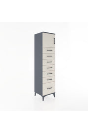 Hyperion Dolap Tek Raflı 7 Çekmeceli Tek Kapaklı 44x44x182 - S55M010V4B