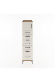 Hyperion Dolap Tek Raflı 7 Çekmeceli Tek Kapaklı 44x44x182 - S55M010V7B