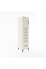 Hyperion Dolap Tek Raflı 6 Çekmeceli Tek Kapaklı 44x44x182 - S55M011V1B