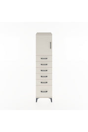 Hyperion Dolap Tek Raflı 6 Çekmeceli Tek Kapaklı 44x44x182 - S55M011V1B