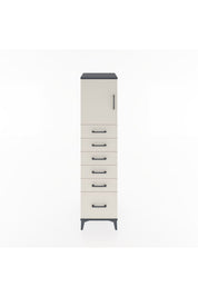 Hyperion Dolap Tek Raflı 6 Çekmeceli Tek Kapaklı 44x44x182 - S55M011V4B