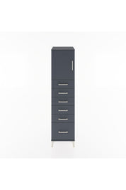 Hyperion Dolap Tek Raflı 6 Çekmeceli Tek Kapaklı 44x44x182 - S55M011V5B