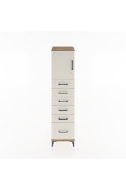 Hyperion Dolap Tek Raflı 6 Çekmeceli Tek Kapaklı 44x44x182 - S55M011V7B
