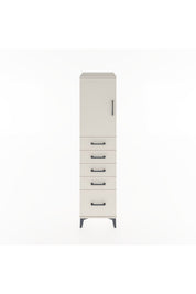 Hyperion Dolap Tek Raflı 5 Çekmeceli Tek Kapaklı 44x44x182 - S55M012V1B