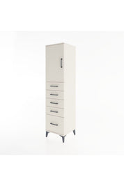 Hyperion Dolap Tek Raflı 5 Çekmeceli Tek Kapaklı 44x44x182 - S55M012V1B