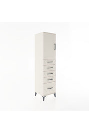 Hyperion Dolap Tek Raflı 5 Çekmeceli Tek Kapaklı 44x44x182 - S55M012V1B