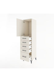 Hyperion Dolap Tek Raflı 5 Çekmeceli Tek Kapaklı 44x44x182 - S55M012V1B