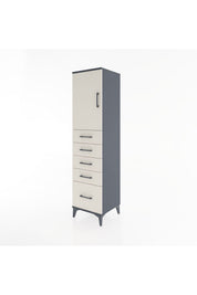 Hyperion Dolap Tek Raflı 5 Çekmeceli Tek Kapaklı 44x44x182 - S55M012V4B