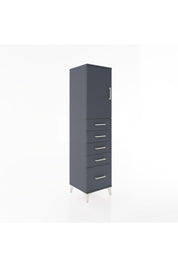 Hyperion Dolap Tek Raflı 5 Çekmeceli Tek Kapaklı 44x44x182 - S55M012V5B