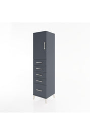 Hyperion Dolap Tek Raflı 5 Çekmeceli Tek Kapaklı 44x44x182 - S55M012V5B