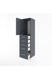 Hyperion Dolap Tek Raflı 5 Çekmeceli Tek Kapaklı 44x44x182 - S55M012V5B