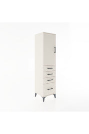 Hyperion Dolap 2 Raflı 4 Çekmeceli Tek Kapaklı 44x44x182 - S55M013V1B