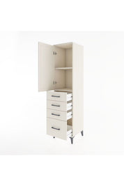 Hyperion Dolap 2 Raflı 4 Çekmeceli Tek Kapaklı 44x44x182 - S55M013V1B
