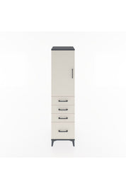 Hyperion Dolap 2 Raflı 4 Çekmeceli Tek Kapaklı 44x44x182 - S55M013V4B