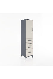 Hyperion Dolap 2 Raflı 4 Çekmeceli Tek Kapaklı 44x44x182 - S55M013V4B