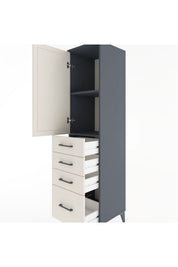 Hyperion Dolap 2 Raflı 4 Çekmeceli Tek Kapaklı 44x44x182 - S55M013V4B