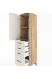 Hyperion Dolap 2 Raflı 4 Çekmeceli Tek Kapaklı 44x44x182 - S55M013V7B