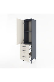 Hyperion Dolap 2 Raflı 3 Çekmeceli Tek Kapaklı 44x44x182 - S55M014V4B