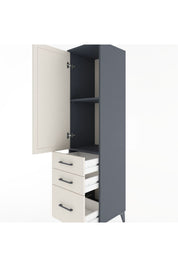Hyperion Dolap 2 Raflı 3 Çekmeceli Tek Kapaklı 44x44x182 - S55M014V4B