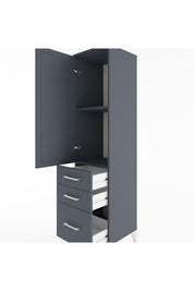 Hyperion Dolap 2 Raflı 3 Çekmeceli Tek Kapaklı 44x44x182 - S55M014V5B