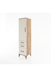 Hyperion Dolap 2 Raflı 3 Çekmeceli Tek Kapaklı 44x44x182 - S55M014V7B