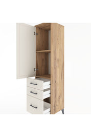 Hyperion Dolap 2 Raflı 3 Çekmeceli Tek Kapaklı 44x44x182 - S55M014V7B