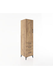 Hyperion Dolap 2 Raflı 3 Çekmeceli Tek Kapaklı 44x44x182 - S55M014V9B