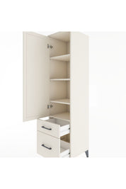 Hyperion Dolap 4 Raflı 2 Çekmeceli Tek Kapaklı 44x44x182 - S55M015V1B