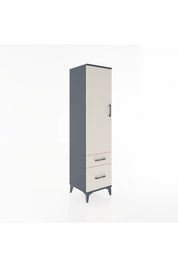Hyperion Dolap 4 Raflı 2 Çekmeceli Tek Kapaklı 44x44x182 - S55M015V4B