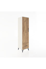 Hyperion Dolap 4 Raflı Tek Çekmeceli Tek Kapaklı 44x44x182 - S55M016V3B