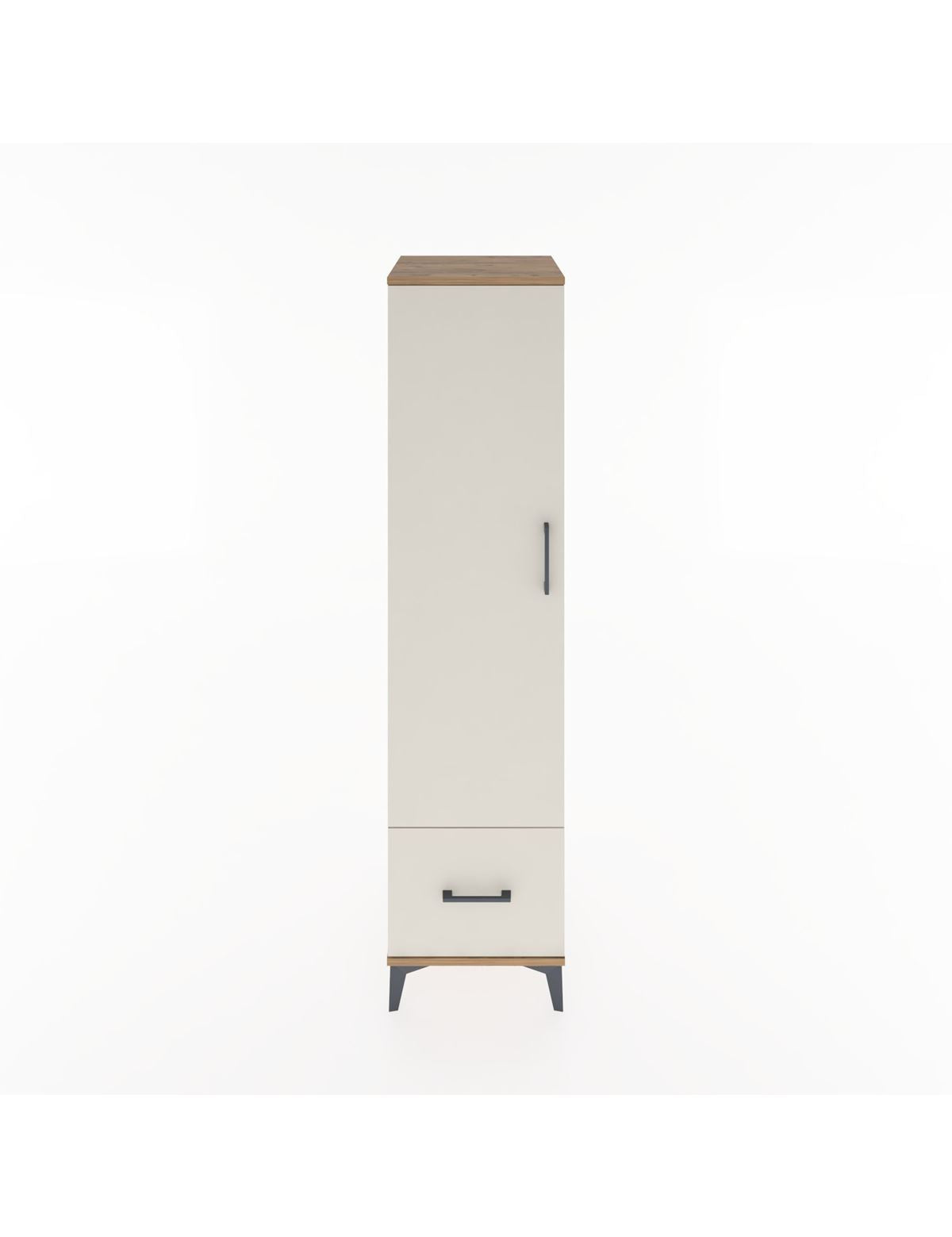 Hyperion Dolap 4 Raflı Tek Çekmeceli Tek Kapaklı 44x44x182 - S55M016V7B