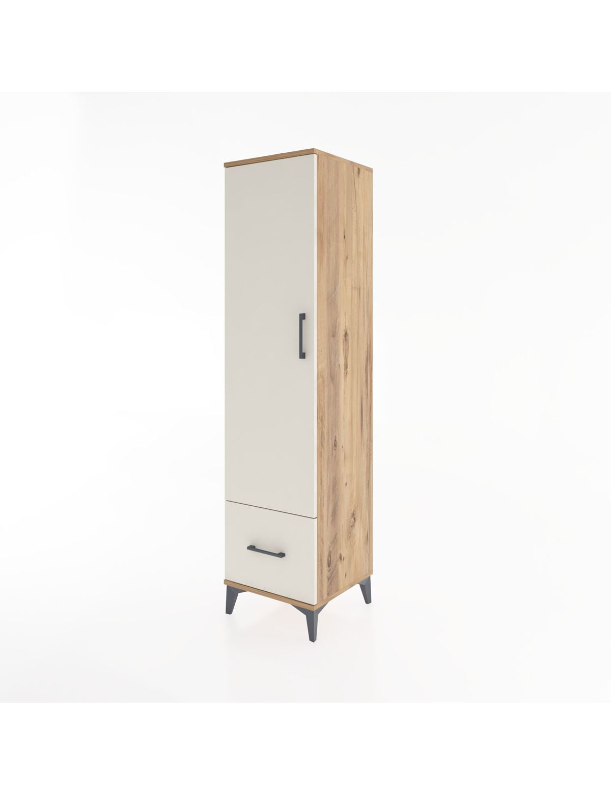 Hyperion Dolap 4 Raflı Tek Çekmeceli Tek Kapaklı 44x44x182 - S55M016V7B