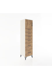 Hyperion Dolap Tek Raflı 6 Çekmeceli Tek Kapaklı 44x44x182 - S55M017V3B