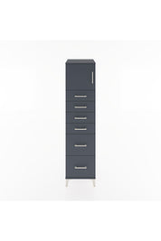 Hyperion Dolap Tek Raflı 6 Çekmeceli Tek Kapaklı 44x44x182 - S55M017V5B