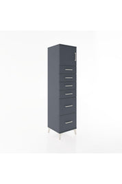 Hyperion Dolap Tek Raflı 6 Çekmeceli Tek Kapaklı 44x44x182 - S55M017V5B