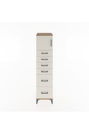 Hyperion Dolap Tek Raflı 6 Çekmeceli Tek Kapaklı 44x44x182 - S55M017V7B