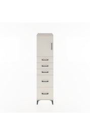 Hyperion Dolap Tek Raflı 5 Çekmeceli Tek Kapaklı 44x44x182 - S55M018V1B