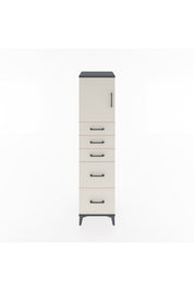 Hyperion Dolap Tek Raflı 5 Çekmeceli Tek Kapaklı 44x44x182 - S55M018V4B