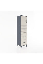 Hyperion Dolap Tek Raflı 5 Çekmeceli Tek Kapaklı 44x44x182 - S55M018V4B