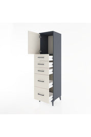 Hyperion Dolap Tek Raflı 5 Çekmeceli Tek Kapaklı 44x44x182 - S55M018V4B