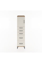 Hyperion Dolap Tek Raflı 5 Çekmeceli Tek Kapaklı 44x44x182 - S55M018V7B