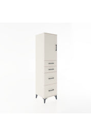 Hyperion Dolap Tek Raflı 4 Çekmeceli Tek Kapaklı 44x44x182 - S55M019V1B