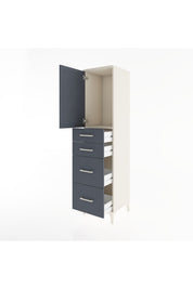 Hyperion Dolap Tek Raflı 4 Çekmeceli Tek Kapaklı 44x44x182 - S55M019V2B