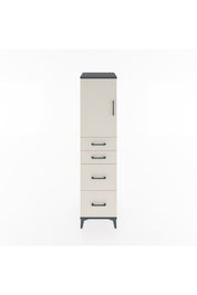 Hyperion Dolap Tek Raflı 4 Çekmeceli Tek Kapaklı 44x44x182 - S55M019V4B