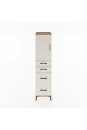 Hyperion Dolap Tek Raflı 4 Çekmeceli Tek Kapaklı 44x44x182 - S55M019V7B