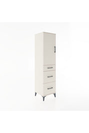 Hyperion Dolap 2 Raflı 3 Çekmeceli Tek Kapaklı 44x44x182 - S55M020V1B