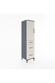 Hyperion Dolap 2 Raflı 3 Çekmeceli Tek Kapaklı 44x44x182 - S55M020V4B