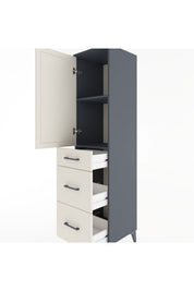 Hyperion Dolap 2 Raflı 3 Çekmeceli Tek Kapaklı 44x44x182 - S55M020V4B
