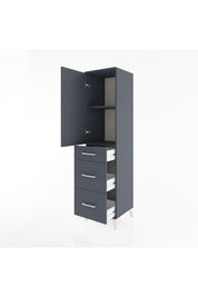 Hyperion Dolap 2 Raflı 3 Çekmeceli Tek Kapaklı 44x44x182 - S55M020V5B