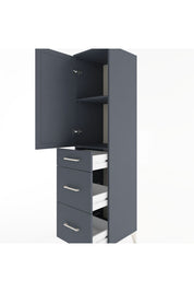 Hyperion Dolap 2 Raflı 3 Çekmeceli Tek Kapaklı 44x44x182 - S55M020V5B
